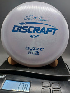 PAUL MCBETH 6X WORLD CHAMP ESP BUZZZ 177+ GRAMS