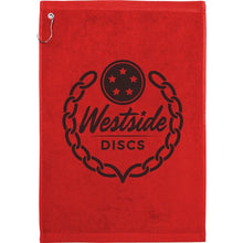 Load image into Gallery viewer, WESTSIDE DISCS DISC GOLF TOWEL - 16&quot; X 24&quot; - ASSORTED COLORS
